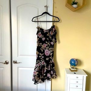 90s Fairycore Floral Midi Dress